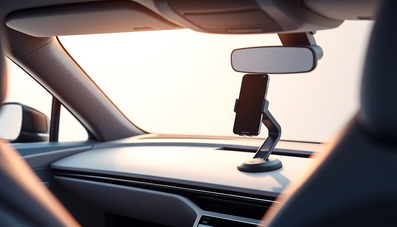 De beste telefoonhouders voor gebogen dashboards